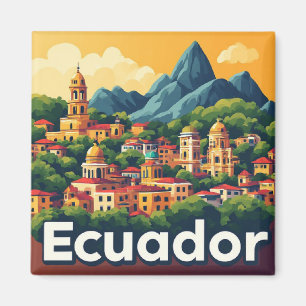 Ecuador-Urlaubsandenken für Reisebegeisterte Magnet