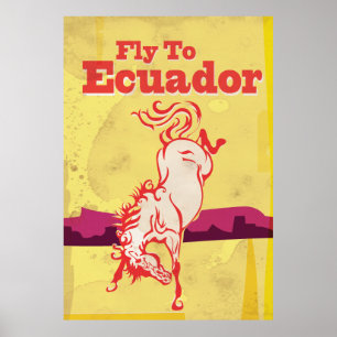 Ecuador Vintage-Reiseposter Poster