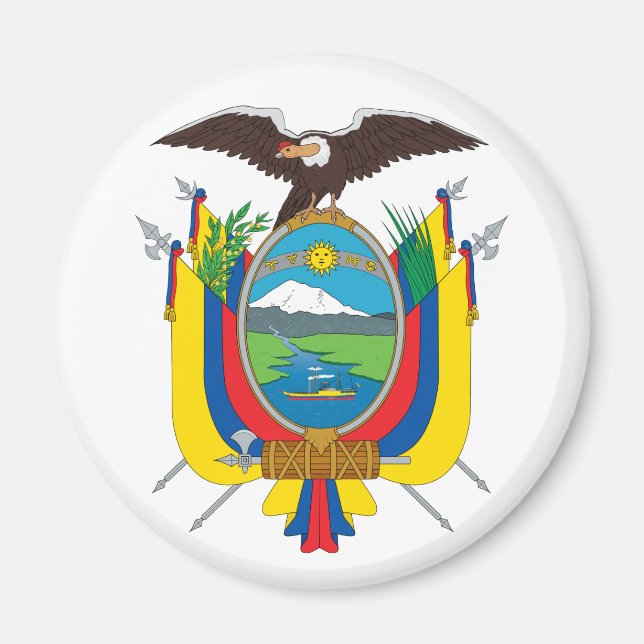 Ecuador-Wappen Magnet (Vorne)