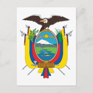 Ecuador-Wappen Postkarte