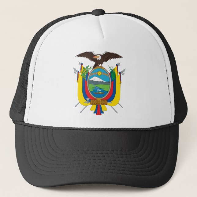 Ecuador-Wappen Truckerkappe (Vorderseite)