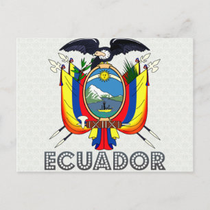 Ecuador-Wappenkatze Postkarte