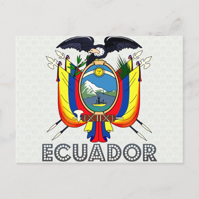 Ecuador-Wappenkatze Postkarte (Vorderseite)