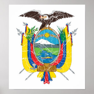 Ecuador-Wehrmantel Poster