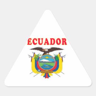 Ecuador - Wehrmast Dreieckiger Aufkleber