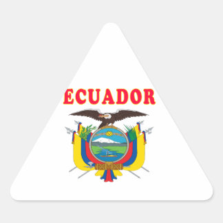 Ecuador - Wehrmast Dreieckiger Aufkleber