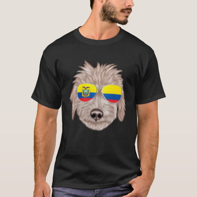 Ecuadorian Flag Bedlington Terrier Dog Ecuador Poc T-Shirt (Vorderseite)