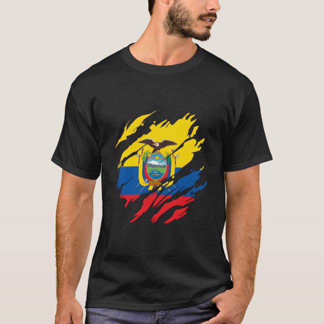 Ecuadorian Flag Ecuador T-Shirt (Vorderseite)