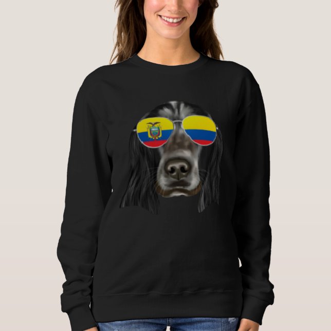 Ecuadorian Flag English Cocker Spaniel Dog Ecuador Sweatshirt (Vorderseite)