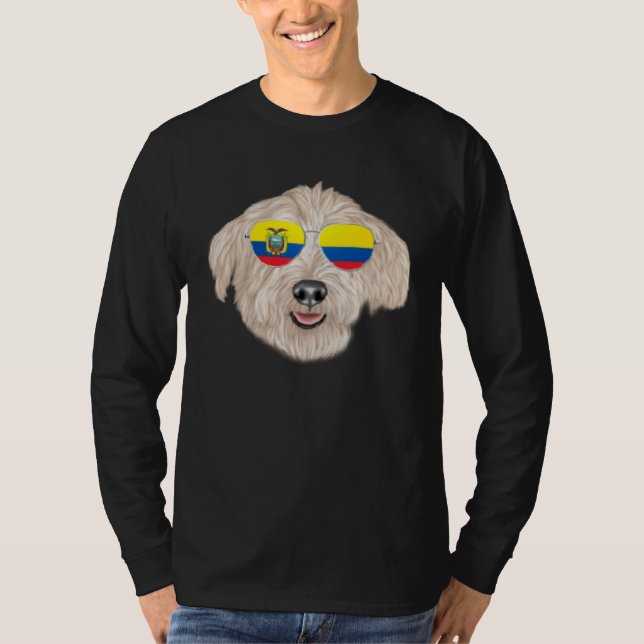 Ecuadorian Flag Glen of Imaal Terrier Dog Ecuador  T-Shirt (Vorderseite)