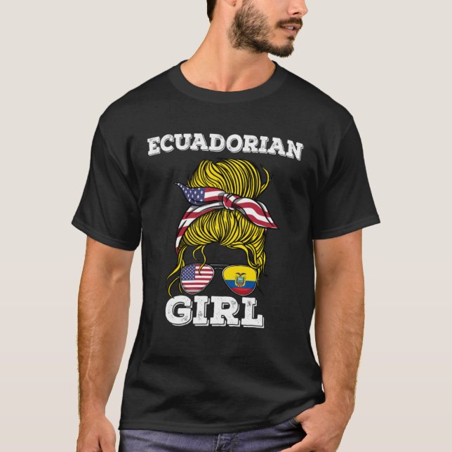 Ecuadorian Girl Ecuador Roots T-Shirt (Vorderseite)