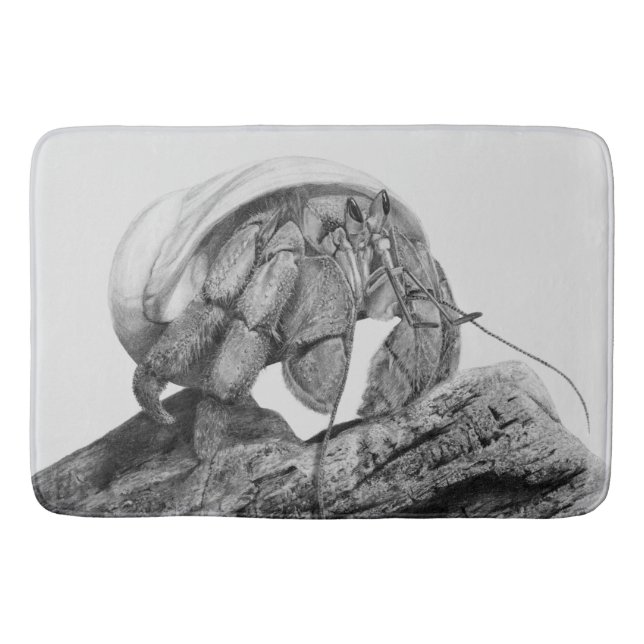 Ecuadorian Hermit Crab C. Compressus Rug Badematte (Vorderseite)