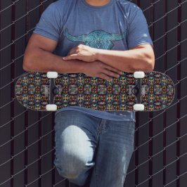 Ecuadorian Stain Glass Skateboard