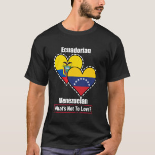 Ecuadorian Venezolanisches Herz Flaggen Was gibt e T-Shirt