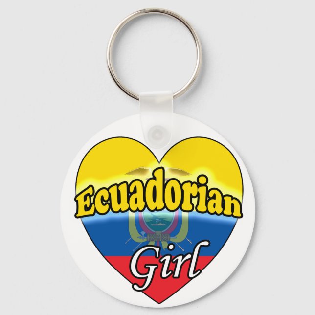 Ecuadorianerin Schlüsselanhänger (Vorderseite)