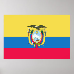 Ecuadorianflagge Poster