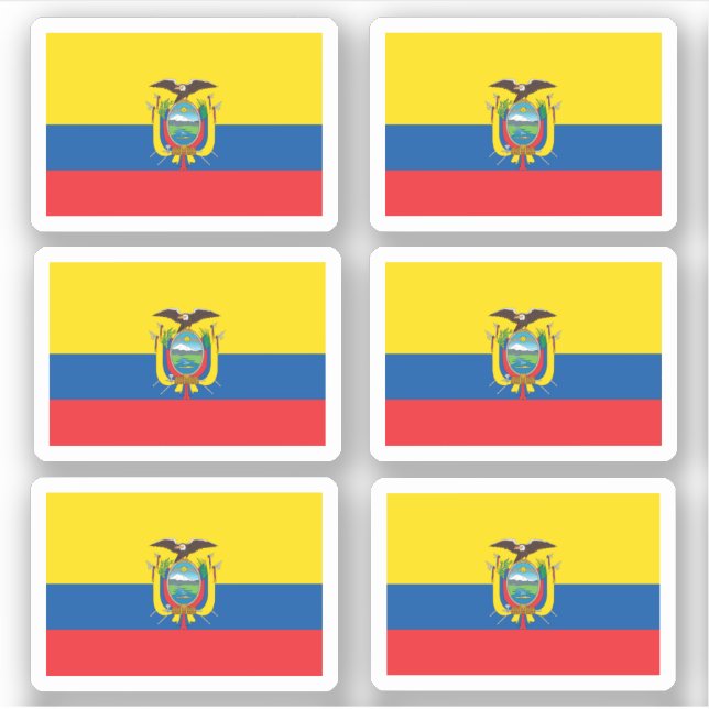 Ecuadorianische Flagge Aufkleber (Vorderseite)