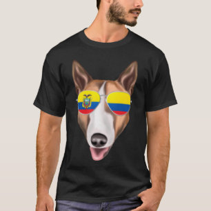 Ecuadorianische Flagge Bull Terrier Dog Ecuador Po T-Shirt