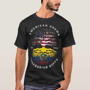 Ecuadorianische Flagge des amerikanischen Großrau T-Shirt
