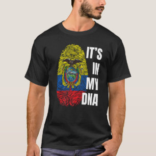 Ecuadorianische Flagge Dna Fingerprint Ecuador T-Shirt