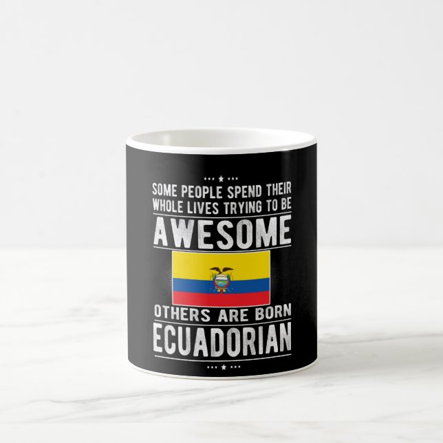 Ecuadorianische Flagge Ecuador Erbe Ecuadorianisch Kaffeetasse (Mittel)