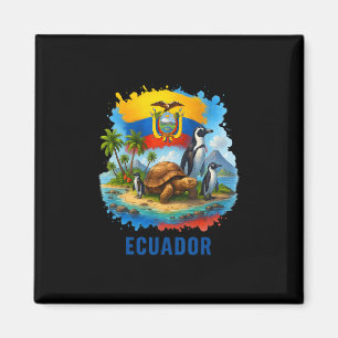 Ecuadorianische Flagge Ecuador Galapagos-Inseln Ur Magnet