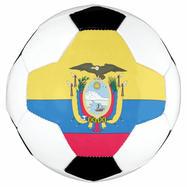 Ecuadorianische Flagge Fußball (Vorderseite)