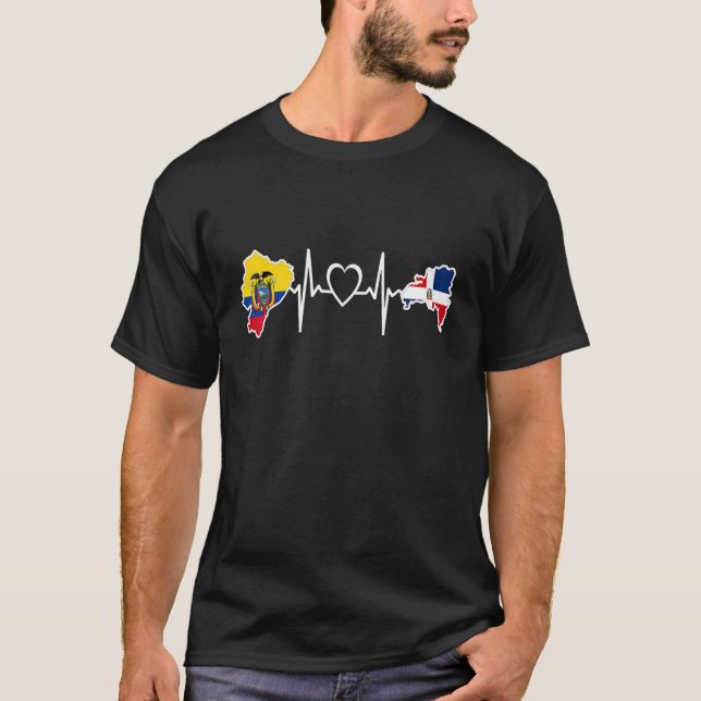 Ecuadorianische Flagge Herita T-Shirt (Vorderseite)