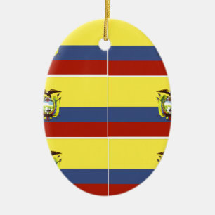 ecuadorianische Flagge Keramikornament