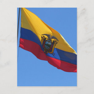 ecuadorianische Flagge Postkarte