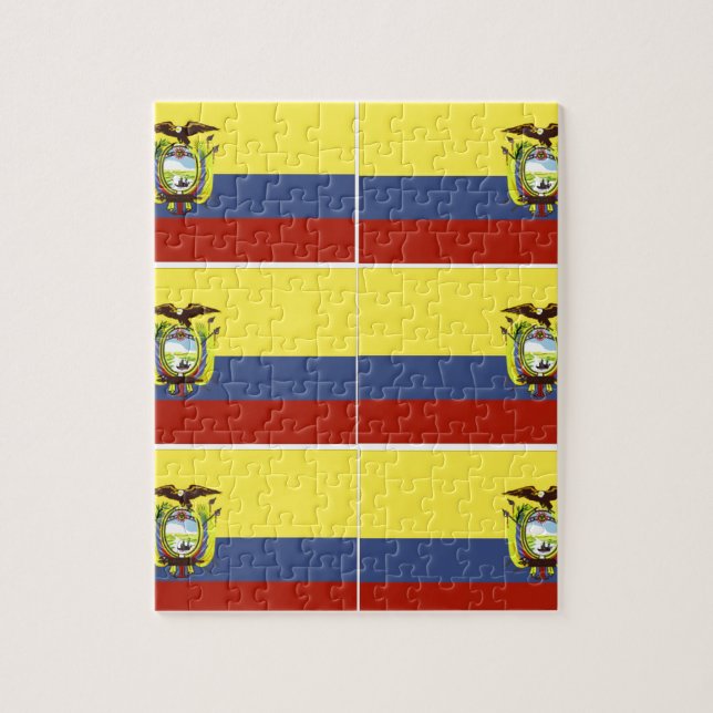 ecuadorianische Flagge Puzzle (Vertikal)