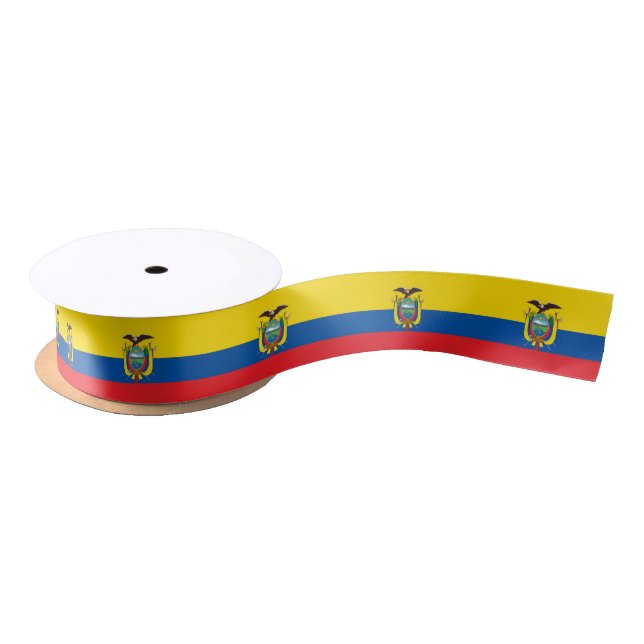 Ecuadorianische Flagge Satinband (Spule)