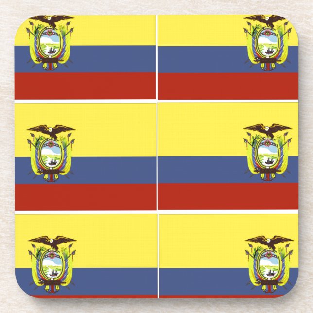 ecuadorianische Flagge Untersetzer (Vorderseite)