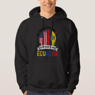 Ecuadorianischer amerikanischer Patriot Herz ist a Hoodie
