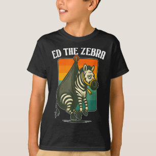 Ed die Zebra gefangen, nie vergessen Ed, Funny Ani T-Shirt