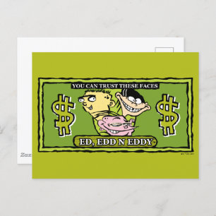 Ed, Edd, n Eddy Dollar Bill Postkarte