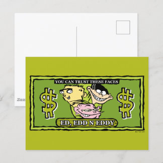 Ed, Edd, n Eddy Dollar Bill Postkarte