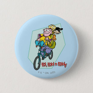 Ed, Edd, n Eddy on a Bike Button