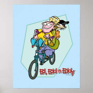 Ed, Edd, n Eddy on a Bike Poster