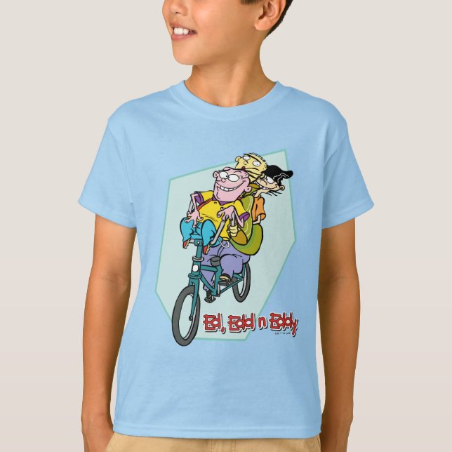 Ed, Edd, n Eddy on a Bike T-Shirt (Vorderseite)