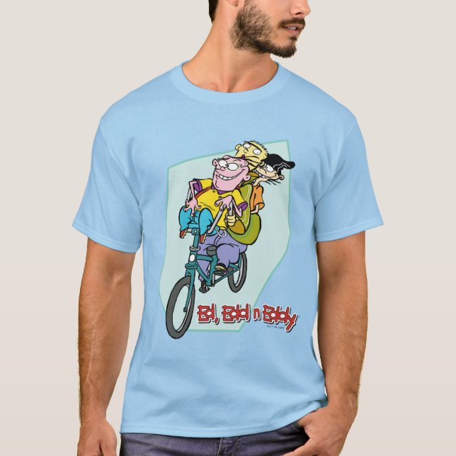 Ed, Edd, n Eddy on a Bike T-Shirt (Vorderseite)