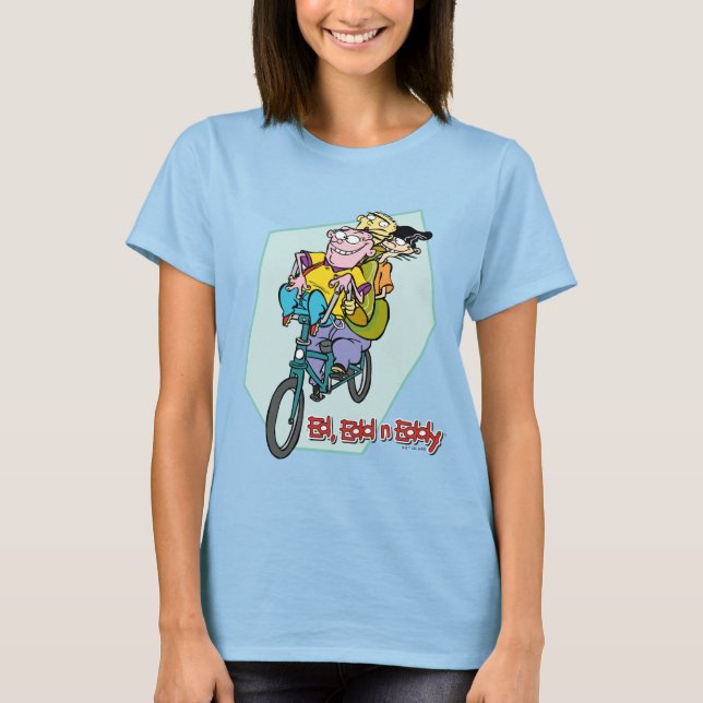 Ed, Edd, n Eddy on a Bike T-Shirt (Vorderseite)