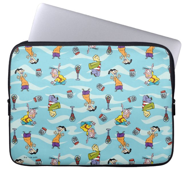 Ed, Edd, n Eddy Pattern Laptopschutzhülle (Vorderseite)