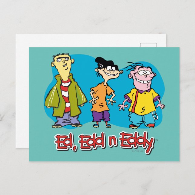 Ed, Edd, n Eddy Smiling Postkarte (Vorne/Hinten)