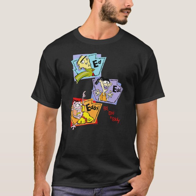 Ed Edd N Eddy Stacks Group Panels T-Shirt (Vorderseite)