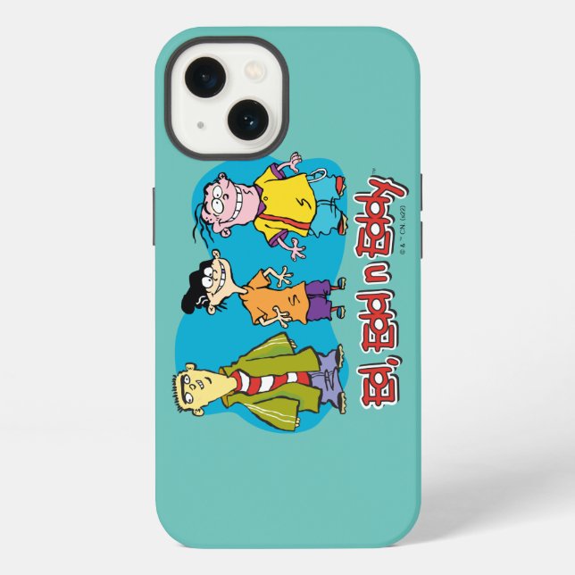 Ed, Edd und Eddy lächelnd iPhone Hülle (Rückseite)