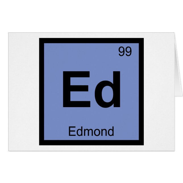 Ed - Edmond Oklahoma Chemistry Periodic Table (Vorderseite (Horizontal))