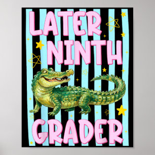 Ed Later Neuntklässler Alligator Ende des Schuljah Poster