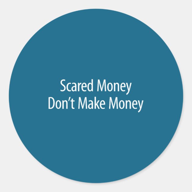 Ed Money Don't Make Money -  Runder Aufkleber (Vorderseite)