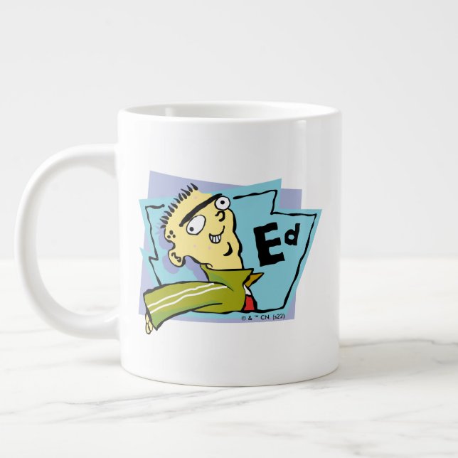 Ed-Zeichen Grafik Jumbo-Tasse (Links)